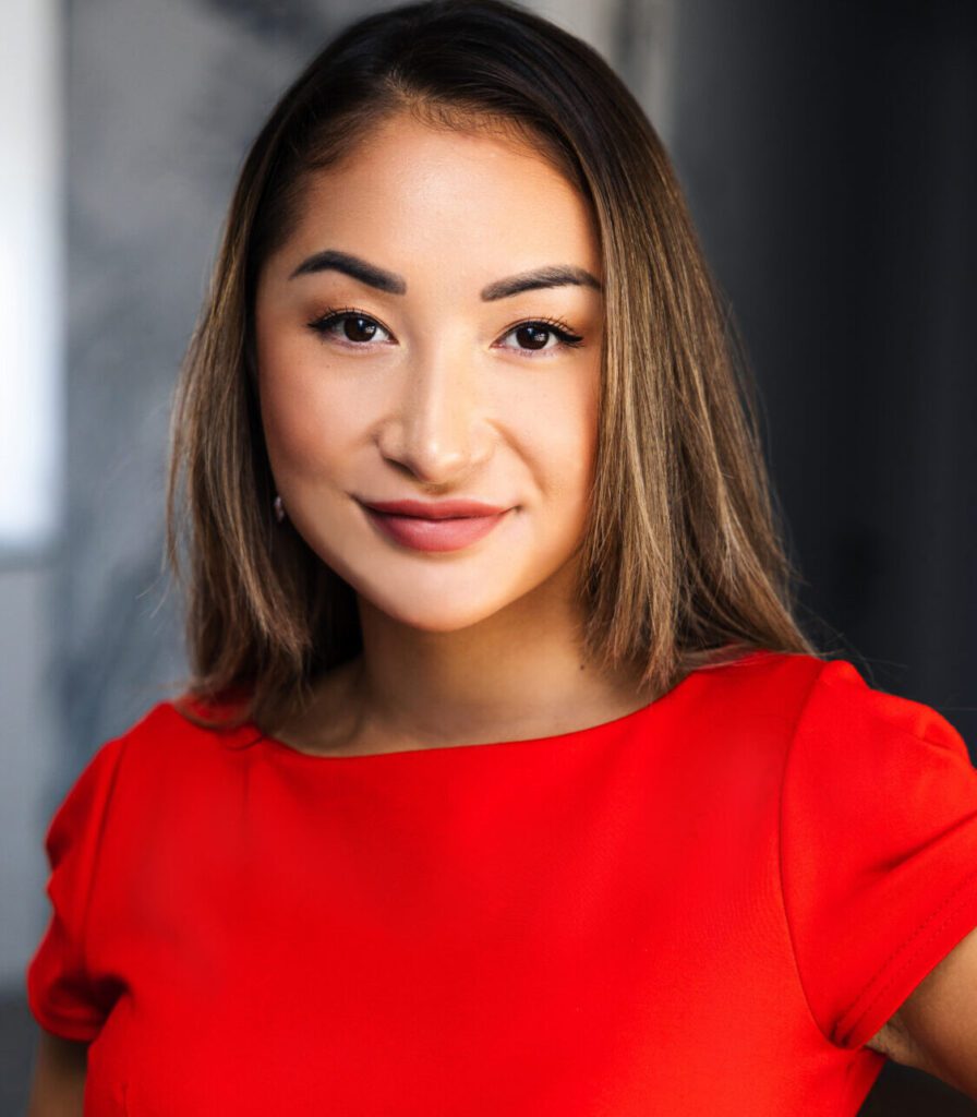 Women in fintech: industry support 1 A woman in a red dress