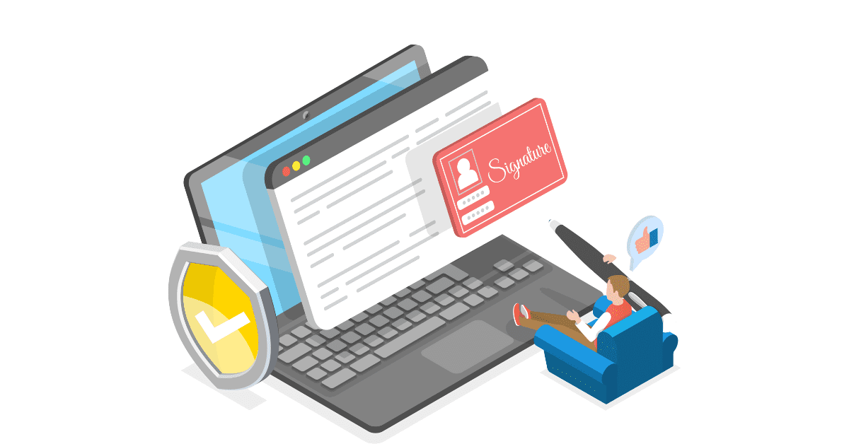 A person sitting in a chair next to a laptop