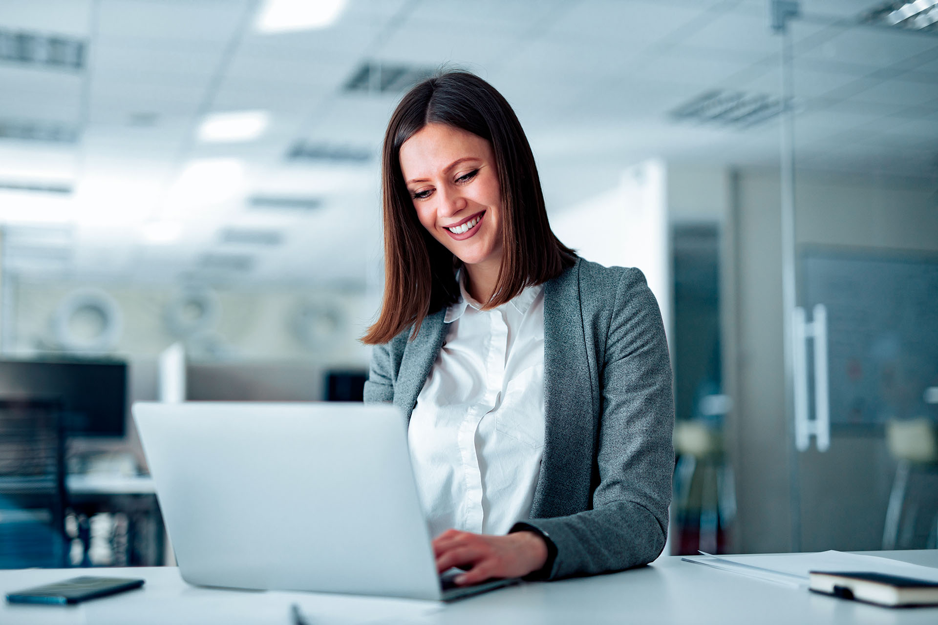 Lady using Business virtual bank account
